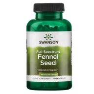   Swanson Fennel Seed 480mg 100 kapszula (Édeskömény mag őrlemény)