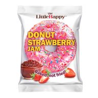   DONUT Fánk epres töltelékkel, eper ízű bevonattal és dekorációval 60g