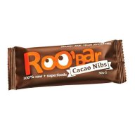 Roobar 100% raw bio gyümölcsszelet kakaóbab-mandula 30 g