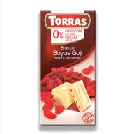   Torras glutén-és cukormentes fehércsokoládé goji bogyó 75 g