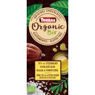   Torras bio 70%-os étcsokoládé extra szűz olíva olajjal és tengeri sóval 100 g