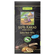   Rapunzel bio keserűcsokoládé 90%-os kókuszvirágcukorral 80 g