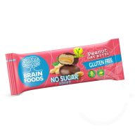   Brain Foods gluténmentes zabfalatok csokoládéba mártott mogyorós, édesítőszerrel 44 g