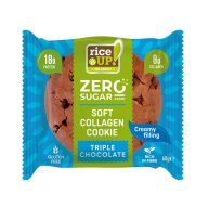 Rice Up zero kollagén, protein keksz triplacsoki ízű 60 g