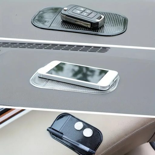 Átlátszó autós tartó nanopad - fekete