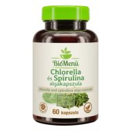 BIO Chlorella és spirulina alga kapszula 60db BioMenü