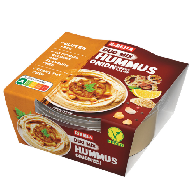 Ribella hummus kenhető csicseriborsó krém karamellizált hagymával 200 g